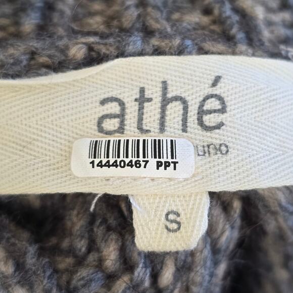 Vanessa Bruno Oversized Alpaca Wool Sweater S Gray Italy Minimalist Luxury Cozy - Picture 4 of 8